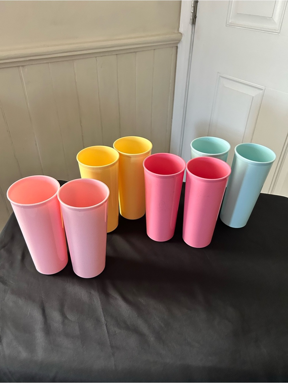 New Tupperware Set Of 8 Pastel 16 Oz Tumblers (No Lids)